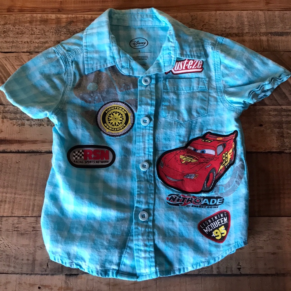 Disney Collection Cars McQueen 2T Button Down